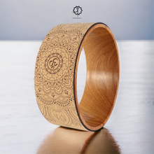 Load image into Gallery viewer, MANDALA CORK YOGA WHEEL