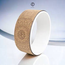 Load image into Gallery viewer, MANDALA CORK YOGA WHEEL