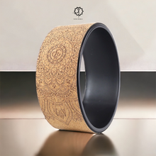 Load image into Gallery viewer, MANDALA CORK YOGA WHEEL